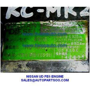 NISSAN UD ENGINE FE6 ENGINE, USED NISSAN FE6 ENGINE