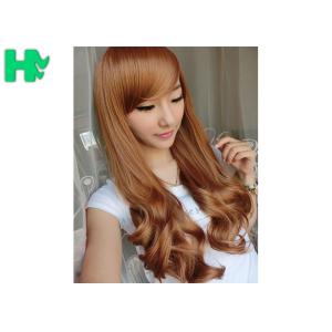 Heat Resistant Fiber Long Wave Texture Hairnet Wig Synthetic Wigs