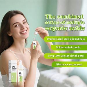 Private Label Natural Moisturizing Whitening Shrink Pores Serum 5% Mandelic Acid