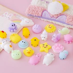 50PCS TPR Mini Animal Squishy Stress Toys Mochi's Fidget Toys For Stress Relief