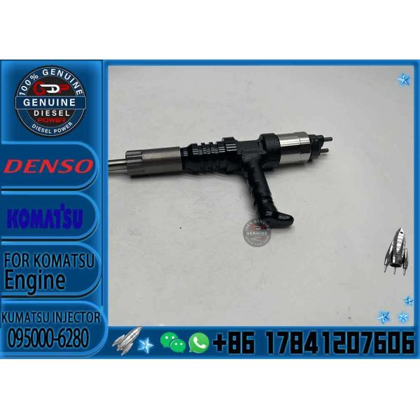 Buy 095000-6280 Diesel Common Rail Fuel Injector 6219-11-3100 for Komatsu SAA6D170 PC400-8 WA900-3 730E Engine at wholesale prices