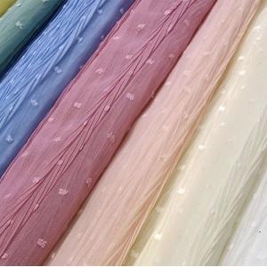 Lightweight 100-200gsm Crepe Suit Fabric Crinkle Woven Fabric Breathable