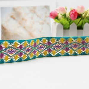 Quality Woven 4.2cm Pillow Crochet Braid Trim For Upholstery for sale