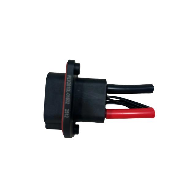 FLV2+8 High-Temp Hybrid Connector 80A 600VAC Black ABS Housing for Industrial Vehicles