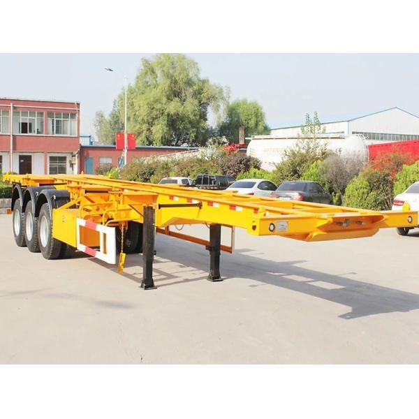 Buy 30t-50t Load Capacity Flatbed Skeleton Semi Trailer Customization at wholesale prices