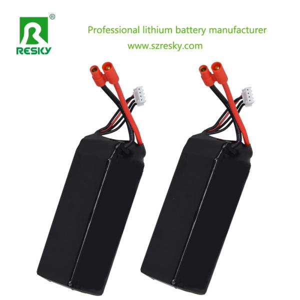 BMS RC Lithium Battery 15c 4s 6s 22.2V 16000mAh For RC Quadcopter