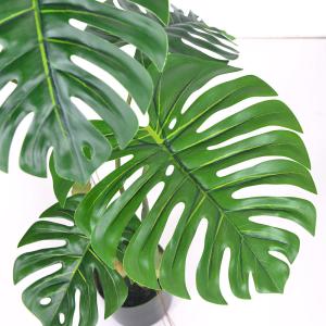 Durable Furniture Pot Artificial Monstera Plants For Garden