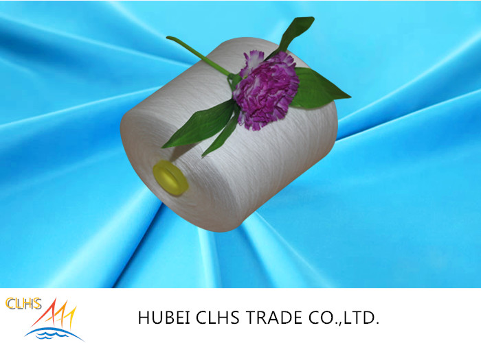 Quality 100% Ring Spun 40/2 Polyester Yarn Raw White Paper/Plastic Cone for sale