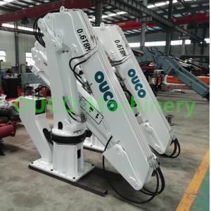 8m Folding 0.6t Remote Control Ship Deck Cranes