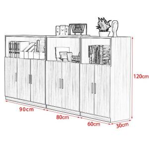 Office Two Door Pantry Cabinet with Modern Design and T/T 30% Deposit 70%