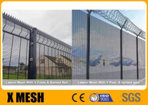 Quality 4mm Wire Metal Mesh Fencing 76.2x12.7mm Opening Powder Coated Mesh Fencing for sale