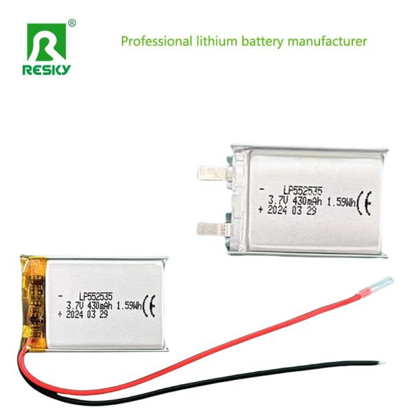 Rechargeable Lithium Polymer Battery Cell 552535 3.7V 430mAh Lipo Batteries