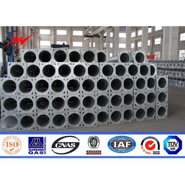 Buy Q235 Steel Conical Transmission Steel Tubular Poles With ASTM A123 Galvanization at wholesale prices