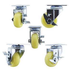 75mm Wheel Side Locking Beige PP Medium Duty Casters