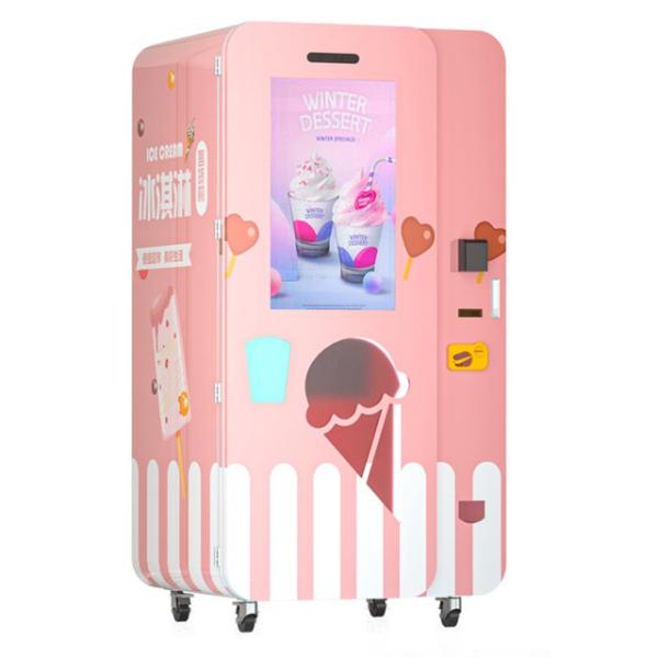 Buy 100 Cups Capacity Soft Ice-Cream Vending Machine Automatic Ice Cream Vending Machine at wholesale prices