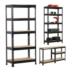 Robust Construction Light Duty Rivet Rack Shelving Boltless Storage Shelves