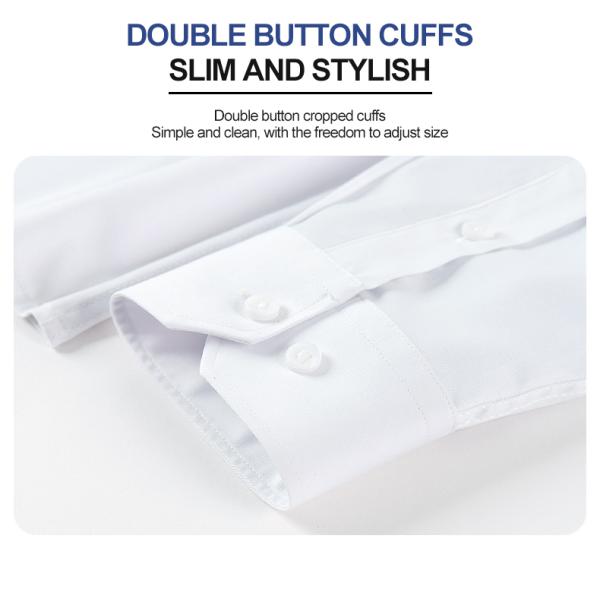 Spring Four-Season Men's Long-Sleeved Shirt with Waterproof and Stain-Proof Material