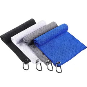 Quality Large Golf Tour Towels Magnetic Custom Microfiber Sports Golf Fishing Towel for sale
