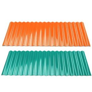 UPVC Roofing Sheet 2.5mm Thick Heat Insulation Spanish Style