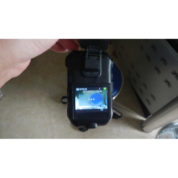 Black Infrared 4G Body Worn Camera , Android Body Camera With 2.0 Inch Touch LCD