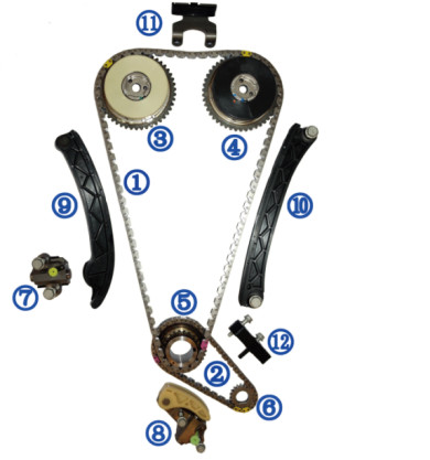 Buy Plastic PA66 / PA46 Timing Chain Kit For Buick Regal Petrol LTG 2.0T 14-18 at wholesale prices