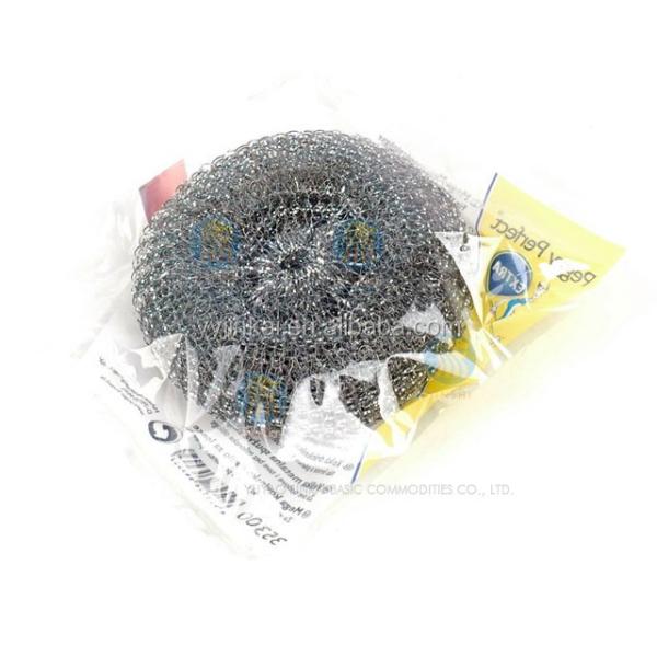 50G*10pcs Big Pack Zinc Coated Scrubber/Galvanize Wire Mesh Pot Scourer / Scouring Pad for Kitchen Pot Cleaning