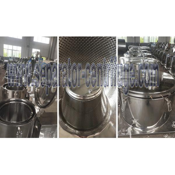 PPTD Series Vertical Basket Centrifuge For Alcohol Extraction