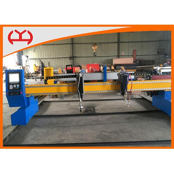 Heavy Gantry Flame / Plasma Gantry CNC Cutting Machine 4400 * 10000 mm Servo Motor