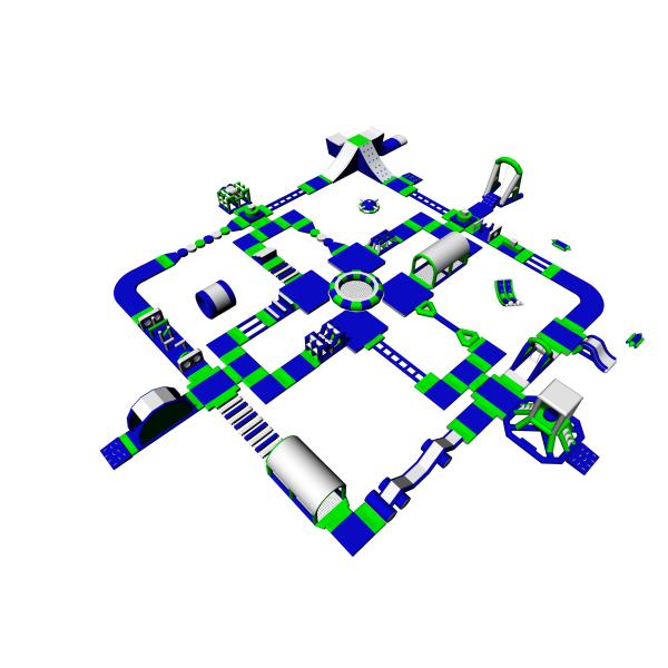 Lake Inflatable Water Games For Adults / Bouncia Water Inflatable Park