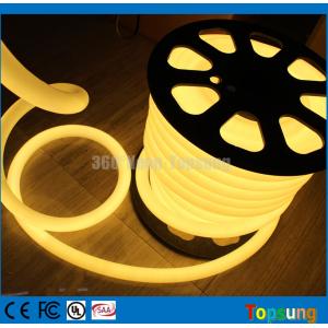 25M spool 12 Volt 360 degree round warm white led flex neon strip for room
