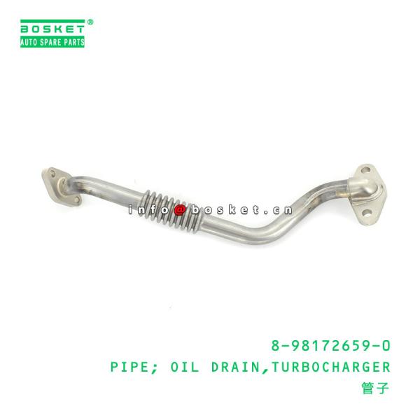 Buy 8-98172659-0 Turbocharger Oil Drain Pipe 8981726590 For ISUZU NPS at wholesale prices