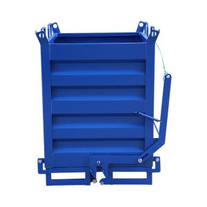 Customizable Waste Collection Bin Convenient Drop Bottom Chips And Metal