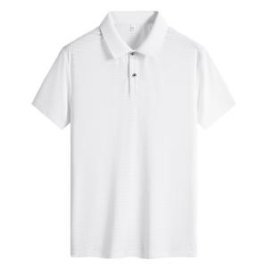 Lapel Short Sleeves 80% Nylon OEM T Shirts For Middle Aged Man