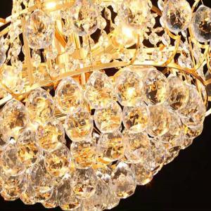 Luxurious Raindrop Led Modern Pendant Light AC265V Led Crystal Chandelier