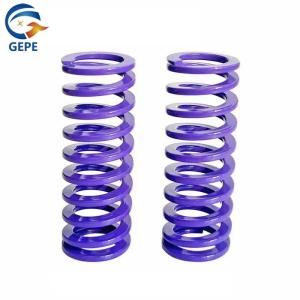 Buy cheap GEPE 55CrSi Purple Coil Compression Springs , High Strength Flat Rectangular from wholesalers