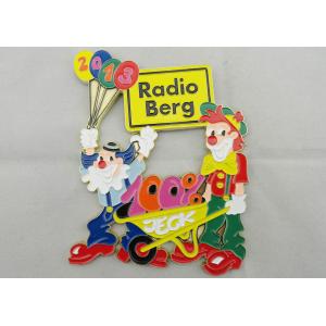 Quality Colorful Clown Logo Zinc Alloy, Pewter Radio Berg Carnival Medal by Zinc Alloy, Soft Enamel, Gold Plating for sale