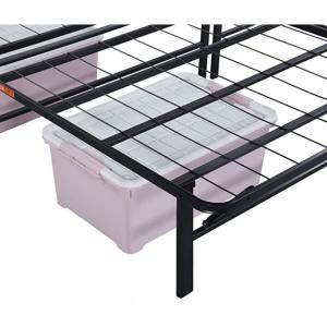 Metal Frame Foldable Bed Stainless Steel Single Strong Bedroom Furniture for