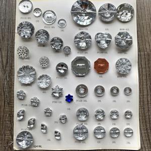 2Holes Rhinestone Diamond decorative crystal acrylic buttons for garment