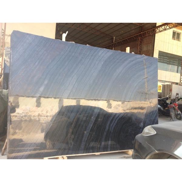 High Quality black wood Grain marble tile price per square meter,Chinese black