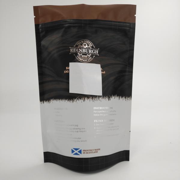 Custom Laminated Aluminium Foil Stand Up Factory Price Aluminum Foil Tea Packaging Bags Coffee Packing Bags With Custom