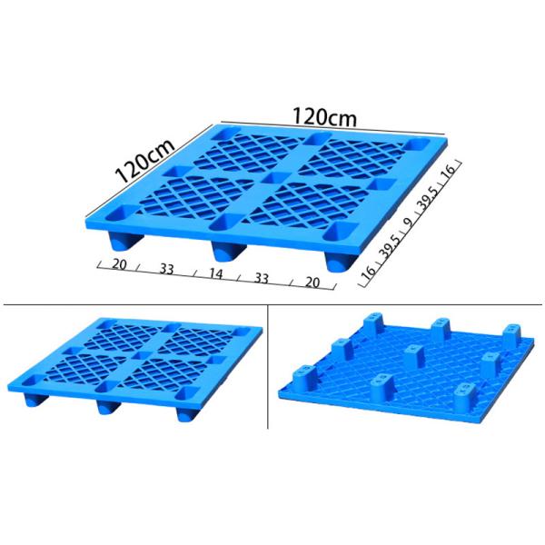 Water Resistance Plastic Euro Pallets 3 Runners HDPE Material