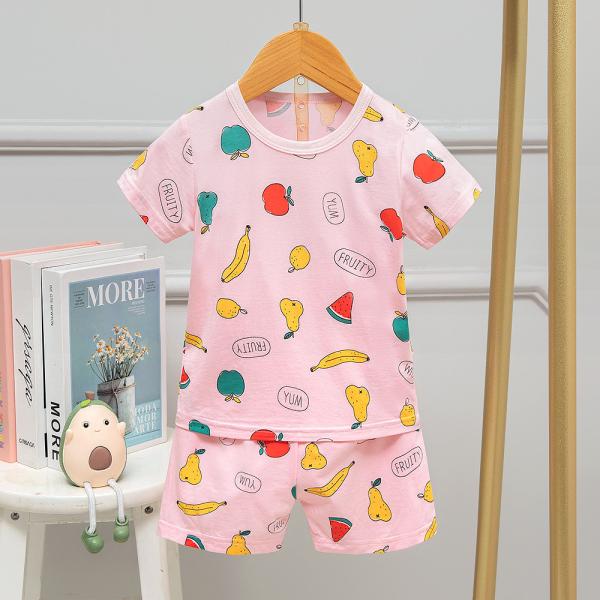 110cm Height Summer Pyjama Sets / Fruit Print Pajamas 61cm Bust 62cm Hipline For