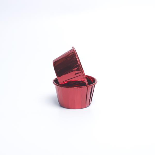 Buy Compostable Aluminum Foil Cupcake Liners , Disposable Muffin Baking Cup at wholesale prices