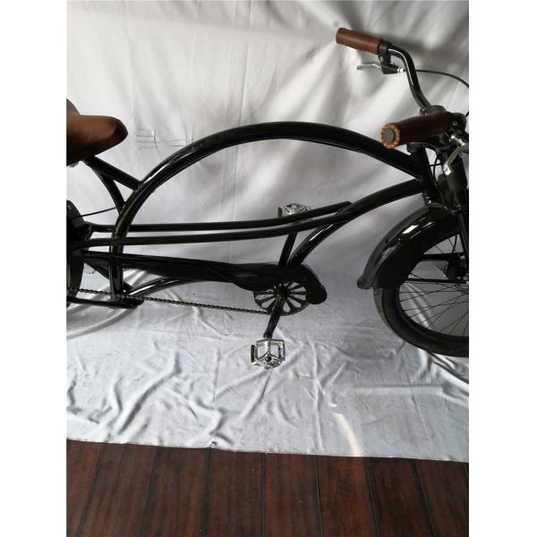 Fat Tire 26" Extended Beach Cruiser Bike with Steel Frame and Disc Brake Technology