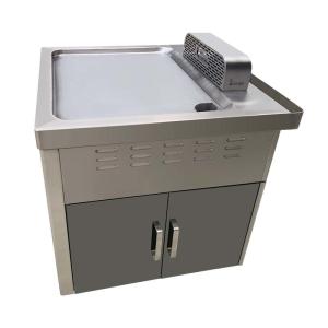 TO36 Electromagnetic Stainless Steel Mobile Teppanyaki Grill Table-Single