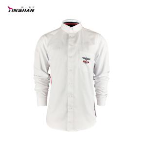 Polyester Custom Teamwear Printed Cycling Long-sleeved Shirts in White