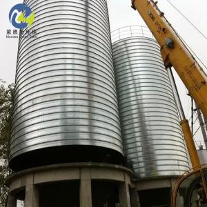 Flat Bottom Or Hopper Bottom Galvanized Steel Silo For Grain Storage