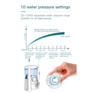 Combo Electric Toothbrush IPX4 Countertop Water Flosser Teeth Whitening 600ml