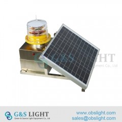 12V 26AH Battery 28W Solar Powered Obstruction Lighting For Telecommunication