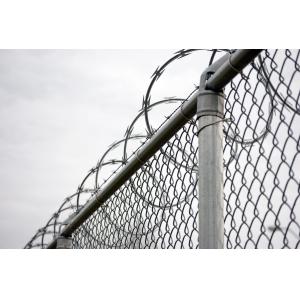 PVC coated galvanized chain link fence for baseball field